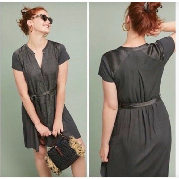 Anthropologie Dresses & Skirts - ANTHROPOLOGIE: Tiny Stone Harbor Embroidered Shirt Dress